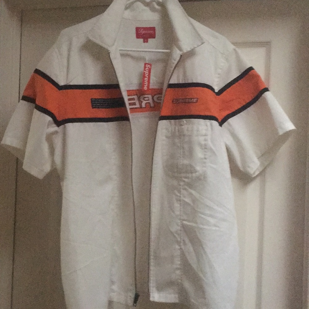 Supreme short sleeve zip up